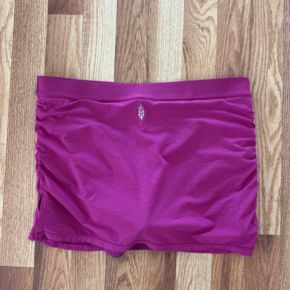 FREE PEOPLE | Servin It Skort | Raspberry Sherbet - Picture 5 of 6